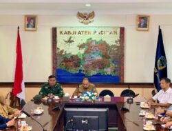 Pasipers Kodim 0801/Pacitan Ikuti Rapat Pengendalian Inflasi Secara Virtual Oleh Mendagri