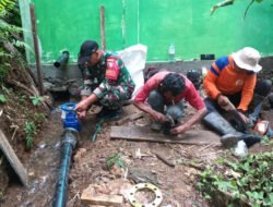 TNI Dukung Ketahanan Pangan Lewat Irigasi Pompanisasi di Trenggalek