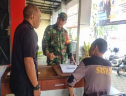 Wujudkan Keakraban Dengan Warganya, Babinsa Tipes komsos Dengan Scurity Universitas Duta Bangsa