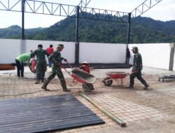 Gotong Royong TNI dan Warga Bangun Koperasi Desa Merah Putih di Trenggalek