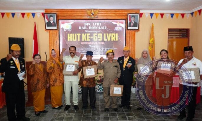 Semangat Juang Tak Pernah Padam, HUT LVRI Ke-69 Boyolali Galang Bantuan Sosial Bencal