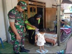 Wujudkan Generasi Sehat Berkualitas, Babinsa Kodim Ponorogo Pendampingan Posyandu