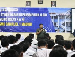 Tanamkan Cinta Tanah Air, Dandim Madiun Sapa Pelajar SMK Gamaliel 1