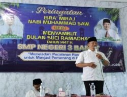 Peringati Isra’ Mi’raj dan Sambut Ramadhan 1447 H, SMPN 3 Babat Gelar PHBI di Aula Sekolah