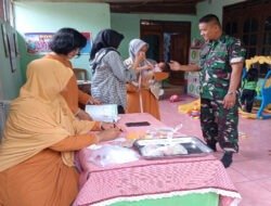 Babinsa Teras Dampingi Posyandu Balita, Wujud Nyata Dukungan TNI Ciptakan Generasi Sehat