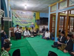 Babinsa Koramil 0801/10 Punung Hadiri Peringatan Isra Miraj di Rangkaikan dengan Walimatus Safar Umroh Desa Sooka