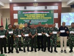 Prajurit Dan ASN Kodim 0735/Surakarta Ulang Tahun, Dandim 0735/Surakarta Berikan Ucapan Selamat Dan Hadiah