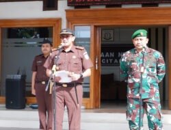Sinergi TNI dan Kejaksaan Negeri Pacitan Gelar Perjanjian Serta Apel Kesiapan Pengamanan Kajati dan Kajari Se Jatim