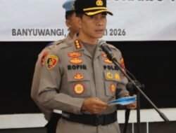 Berlangsung Khidmat, Kapolresta Banyuwangi Pimpin Sertijab Kasat dan Kapolsek Jajaran