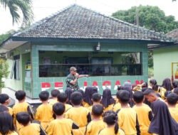 Bekali Pengetahuan Sejak Dini, Kodim 0801/Pacitan Beri Wasbang Ke Siswa SD N Pacitan