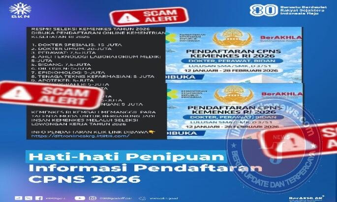 Beredar Informasi Seleksi Kemenkes 2026, Prof. Zudan: Itu Hoaks, Rekrutmen ASN Terintegrasi dan Diawasi BKN