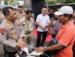 Bazar Ranmor Polrestabes Surabaya Bikin Senyum Sumringah Korban Curanmor