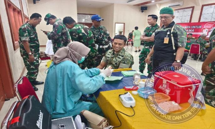 Kodim 0735/Surakarta Gelar Donor Darah Dalam Rangka HUT Ke – 80 Persit Kartika Chandra Kirana Tahun 2026