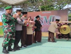 Beri Pesan Moral, Danramil 0801/03 Arjosari Dalam Pembukaan Kemah Santri MTs Pembangunan Al-Fattah Kikil