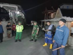 Koramil 06 Cepogo Bersama Warga Gelar Ronda Malam, Tingkatkan Kewaspadaan Lingkungan