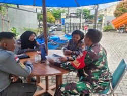 Bincang Bincang Santai, Babinsa Danikusuman Dengan Linmas Untuk Jaga Situasi Wilayah Aman