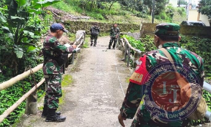 Survei Jembatan di Mojosongo, Babinsa dan Zidam IV/Diponegoro Siapkan Akses Vital untuk Warga