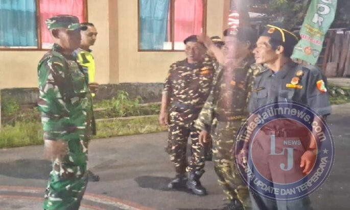 Koramil 01/Boyolali Gelar Patroli Malam Bersama Linmas dan Warga di Tegal Rejo