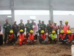 Dandim 0806/Trenggalek Dampingi Tim Wasev Kodam V/Brawijaya Tinjau Pembangunan Koperasi Desa Merah Putih