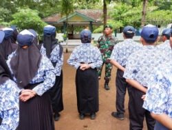 Bentuk Karakter Generasi Muda, Pasiops Kodim 0801/Pacitan Beri Pembinaan Siswa SMP N 5 Pacitan