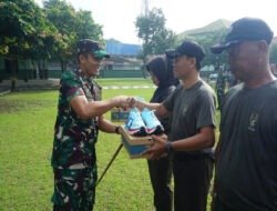 Dandim 0735/Surakarta Dukung Aktivitas Prajurit Lewat Sepatu Aerobik