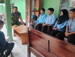 Danramil 0806-11/Panggul Awasi Pelaksanaan Program Makan Bergizi Gratis di Trenggalek
