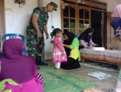 Wujudkan Generasi Sehat, Babinsa Kodim Ponorogo Pendampingan Posyandu Balita