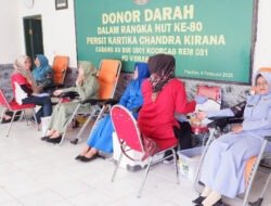 Kodim Pacitan Gelar Donor Peringati HUT Persit Kartika Chandra Kirana Ke 80 Tahun 2026