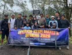 Polres Trenggalek Kampanyekan Operasi Keselamatan Semeru 2026 Dengan ‘Muncak Bareng’