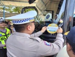 Operasi Keselamatan Semeru 2026 Ditlantas Polda Jatim Gelar Ramp Chek Angkutan Umum