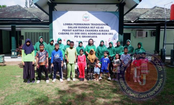 Memperingati HUT Persit Ke 80, Persit KCK Cabang XV Dim Pacitan Gelar Lomba Tempo Dulu