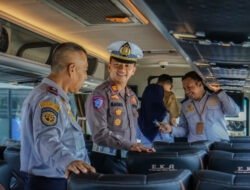 Operasi Keselamatan Semeru 2026 Polres Jember Ramp Check dan Periksa Kesehatan Awak Bus