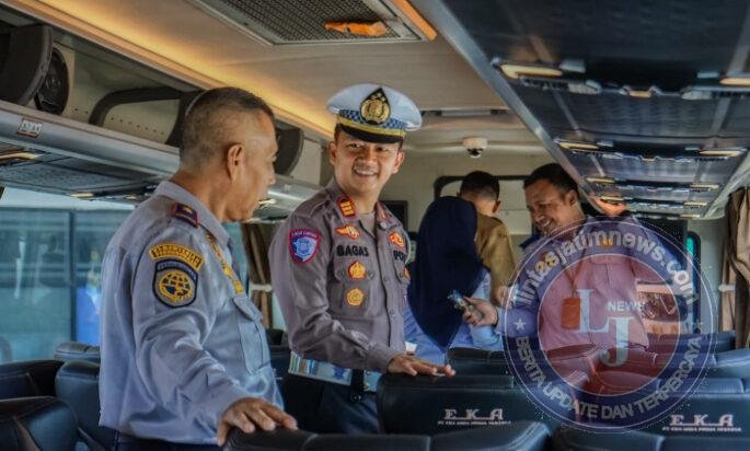 Operasi Keselamatan Semeru 2026 Polres Jember Ramp Check dan Periksa Kesehatan Awak Bus