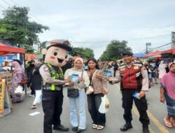 Operasi Keselamatan Semeru, Polres Situbondo Sampaikan Pesan Kamseltibcarlantas di CFD