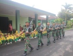 Kodim 0806/Trenggalek Ajak Anak TK Belajar Disiplin dan Cinta Tanah Air Lewat Outing Class