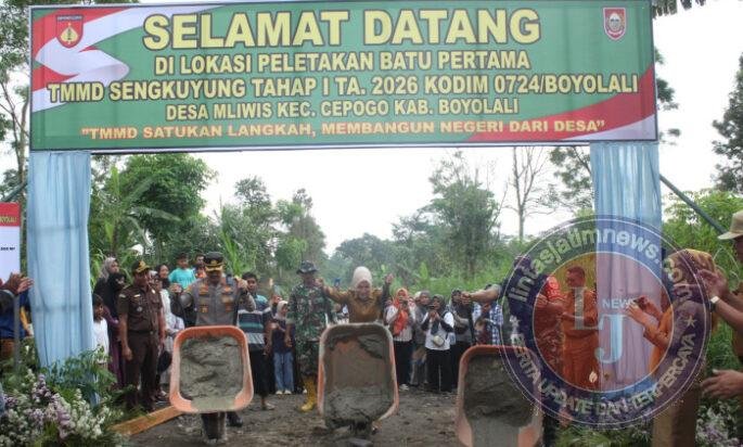 TMMD Sengkuyung Tahap I 2026 Resmi Dibuka, Desa Mliwis Jadi Titik Penguatan Pembangunan