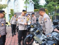 Kapolres Gresik Periksa Langsung Kendaraan Dinas, Pastikan Siap Layani Masyarakat