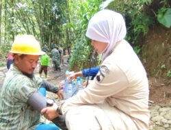 Kesuksesan Dan Kelancaran TMMD 127 Di Desa Kembang Tak Terpisahkan Dari Petugas Kesehatan Lapangan‎