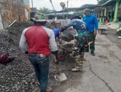 Angkong Sederhana Jadi Saksi Kerja Nyata Prajurit TNI bersama Masyarakat dan Ormas Di TMMD