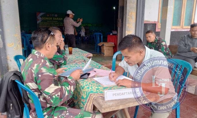 Tak Hanya Bangun Desa, TMMD Boyolali Hadirkan Donor Darah untuk Warga Mliwis