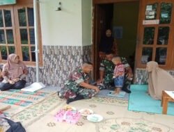 Babinsa Bantu Timbangan di Posyandu, Wujud Kepedulian Terhadap Kesehatan Balita