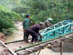 Sinergi TNI dan Masyarakat, Dalam Percepatan Pembangunan Jembatan Perintis Garuda di Pacitan
