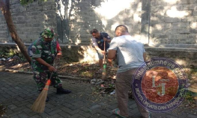 Sentuhan Tangan Babinsa dan Warga Nambangan Lor, Gotong Royong Hidupkan Kepedulian Lingkungan