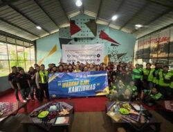 Perkuat Sinergitas, Satlantas Polres Gresik Ngopi Edukasi Safety Riding Bersama Driver Online Se-Jawa Timur