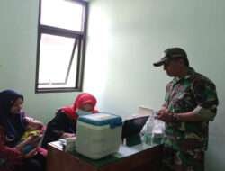 Kawal Program Pemerintah, Babinsa Kodim Ponorogo Pendampingan Posyandu Balita