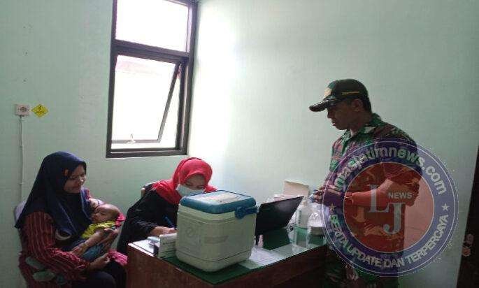 Kawal Program Pemerintah, Babinsa Kodim Ponorogo Pendampingan Posyandu Balita