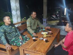 ‎Hangatkan Malam, Satgas TMMD 127 Kodim 0728/Wonogiri Anjangsana ke Rumah Warga