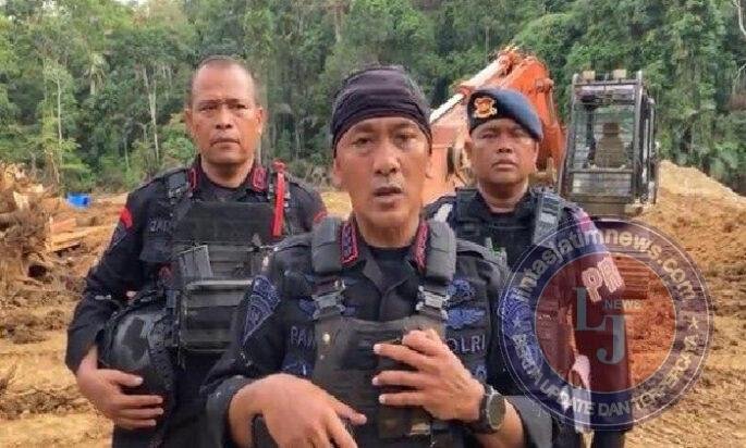 Polda Sumut Sita 12 Eskavator di Tambang Emas Ilegal Madina, 7 Orang Ditangkap