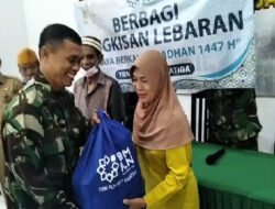 Kolaborasi Koramil 02/Banjarsari & YBM PLN UPTD Salatiga Berikan Bingkisan Lebaran Kepada Warga Kurang Mampu
