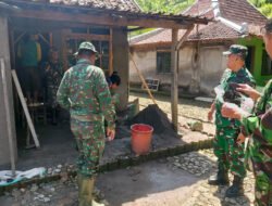 Gotong Royong Menjadi kunci Keberhasilan TMMD 127 Di Desa Kembang Wonogiri